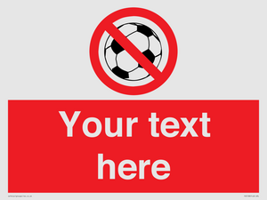 Custom No Ball Games Sign